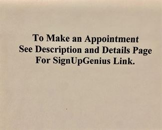 If you arrive by Uber of Lyft no appointment is necessary. 