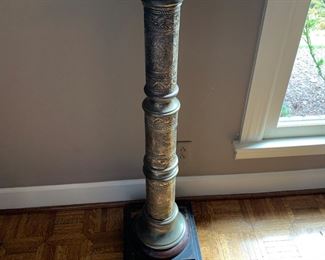 Large bronze style pedestal