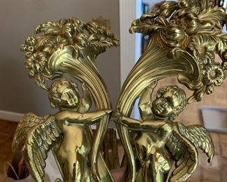 Very cool brass curtain tie backs