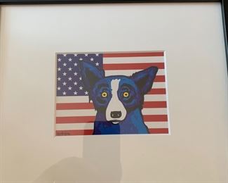 Rodriquez Blue Dog print