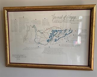 Journal of a Voyage print of Donelson voyage on the Adventure to Nashville in 1779