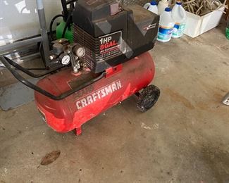 Craftsman air compressor and lots of additional garage items