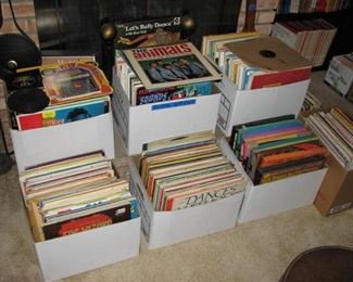 Lots of records, LP, 78, 45's