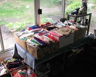 Several boxes of material, (selling by the box)
