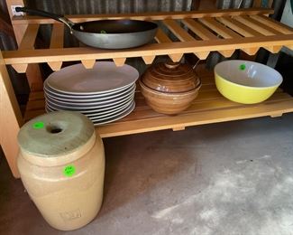 Cookware, pan, plates, pottery, ceramics