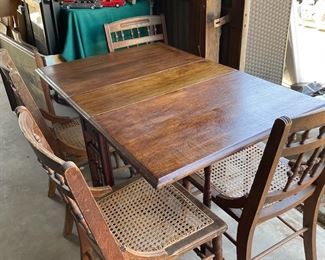 Wood table and chairs