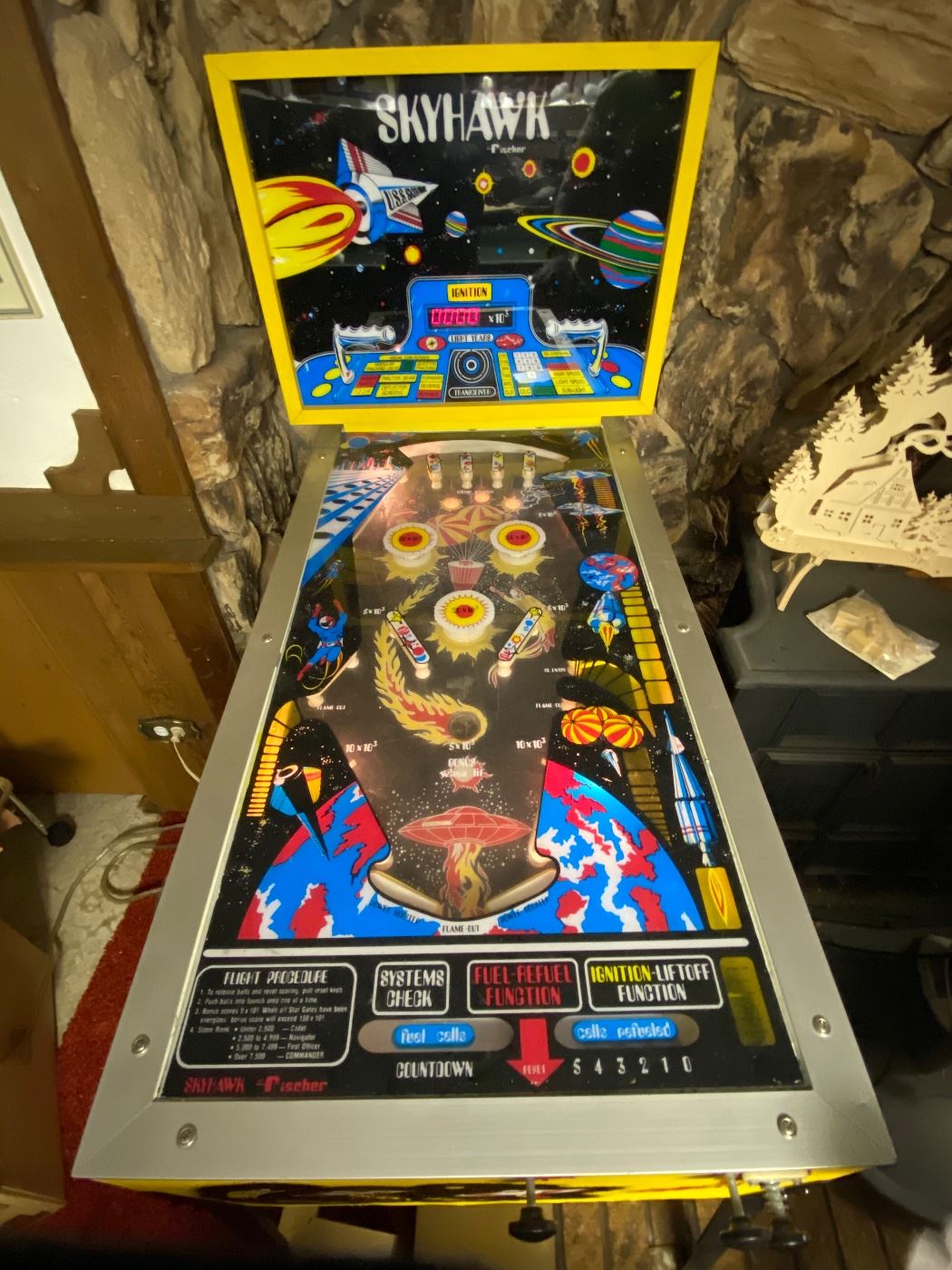 SkyHawk pinball machine! It works!