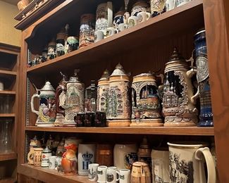 Beer steins and bar ware
