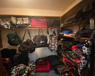Lots of luggage and travel bags!