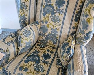 Vintage wingback chair in good shape, has matching loveseat that needs a little tlc