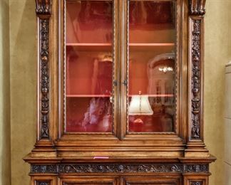 Pair of Italian Library Cabinets c.1840-1860   $25,000 9'4 H x 67"W x 20"D