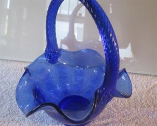 Fenton glass basket 