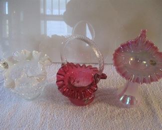 Fenton glass vases