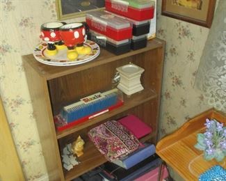 Bookcase and crafting items