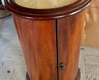 Round Side Table Cabinet