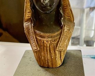 Egyptian Wood Bust "Pharaoh"