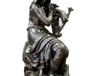 Outstanding Cast Metal 1852 Friedrich Wilhelm “Lorelei” Sculpture 
