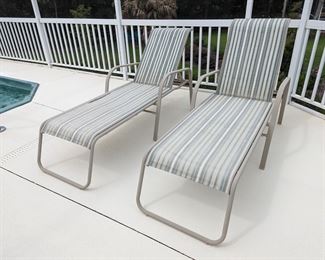 Aluminum frame loungers