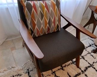 Pair of Mid century inspired easy chairs $300