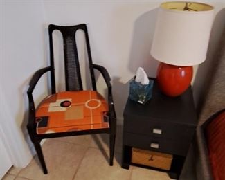 Orange accent chair  $45