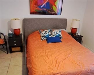 Third queen  platform bed $350 New - hasn't been slept on  but a few times 