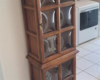 Located at 4433 Bowmore. Our second estate sale this weekend.  Solid wood and rounded glass panels $150
Gate code is 3221