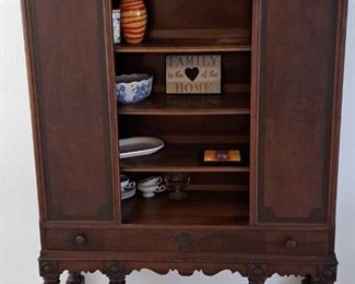 This antique hutch world look great painted any bright color.  