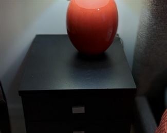 Pair of sm  end tables in the bedroom.  $80  for both