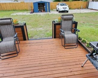 Pair of zero gravity chairs mint condition.  $60 both 