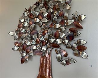 Tin Tree Wall Art 