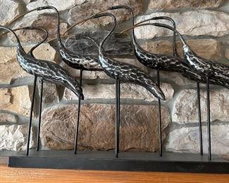 Metal Bird Sculpture 