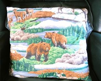 Bear Deer and ram pillow