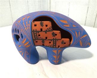 Acoma pottery bear