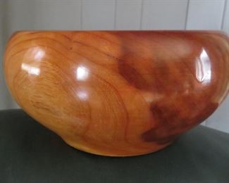 turned wood bowl