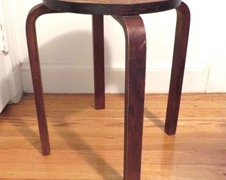 Aalto style bentwood stool