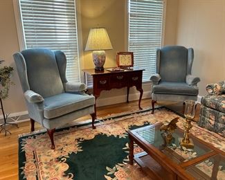 large area rug and accessories