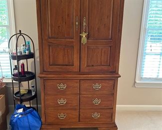 large cherry armoire / entertainment center