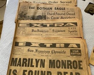 Vintage newspapers