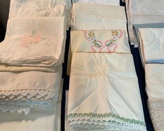 Vintage pillowcases