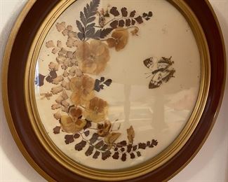 One of many framed dried flowers
