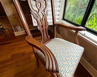 SET OF 8 GEORGE II MAHOGANY DINING CHAIRS- CIRCA 1900