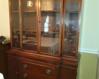 Beautiful mahogany china cabinet
