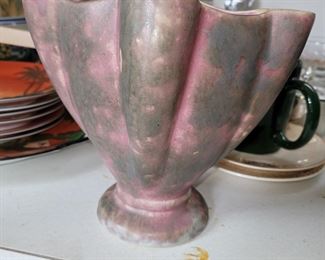 Burley winter pottery vase