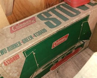 New in box vtg coleman camping items