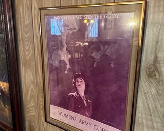 Women Army Corps framed poster