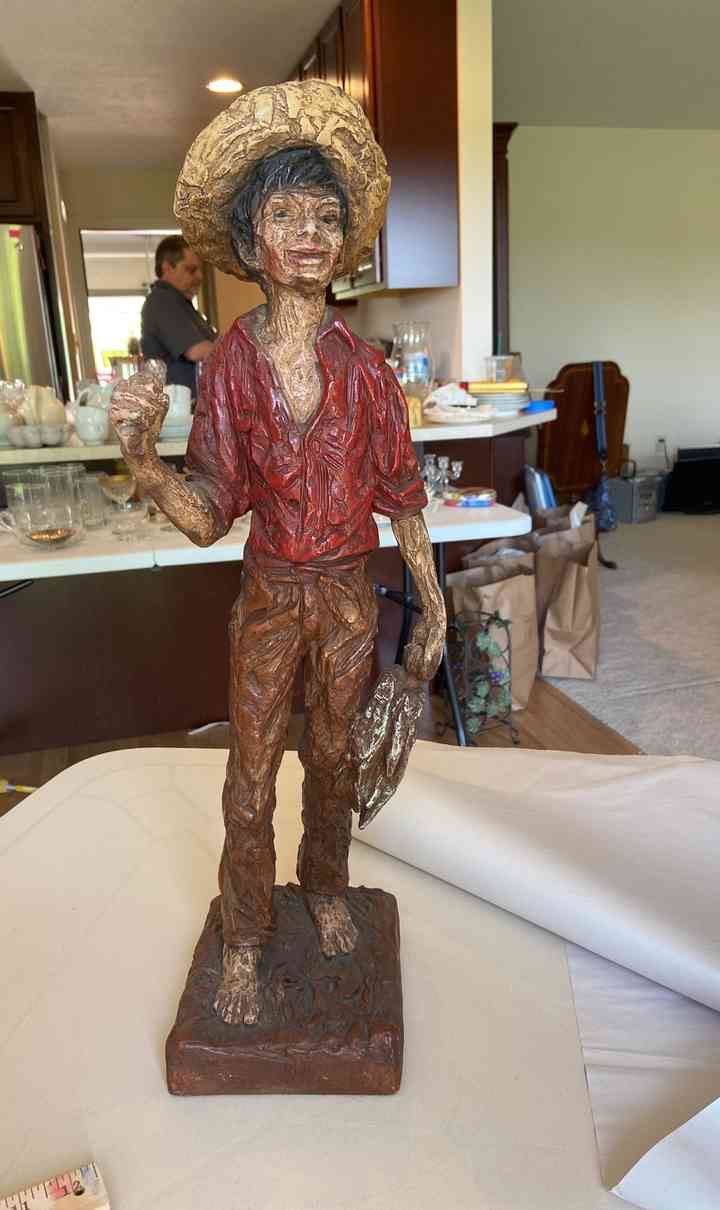 01 Huck Finn Sculpture by James Garner