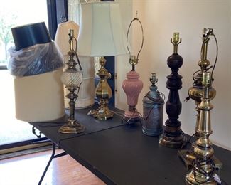 Seven Table Lamps