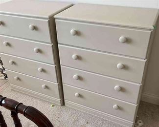 Two Four Drawer Dressers