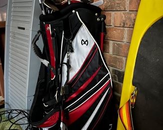 golf bag & clubs