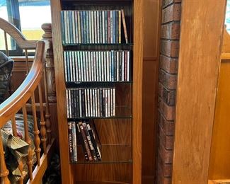 bookcase & DVD's